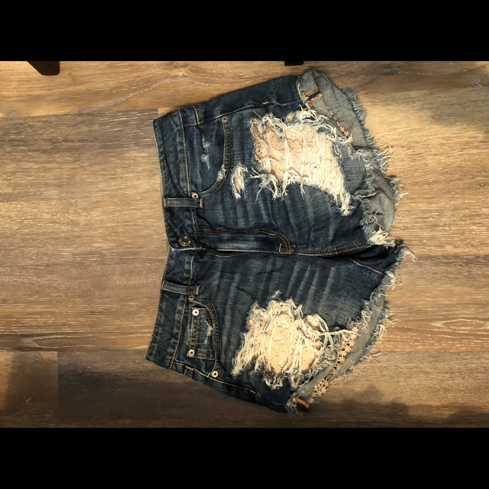 American eagle high rise festival shorts